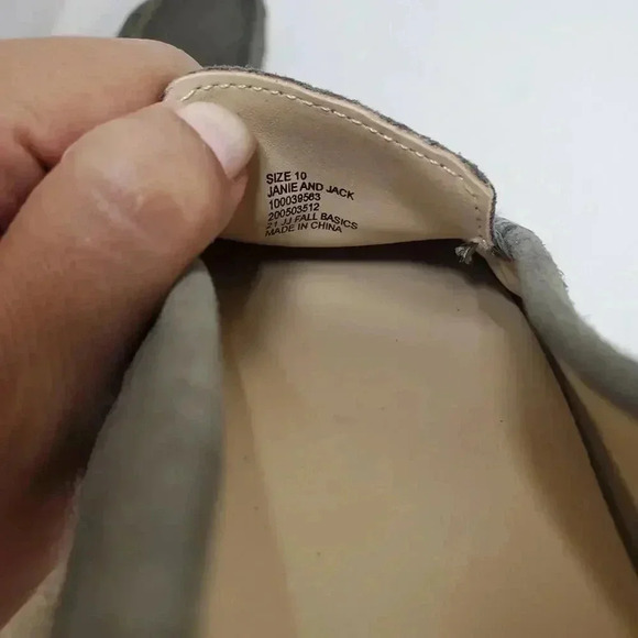 Janie and Jack Grey SUEDE DRIVING SHOE - Picture 6 of 6